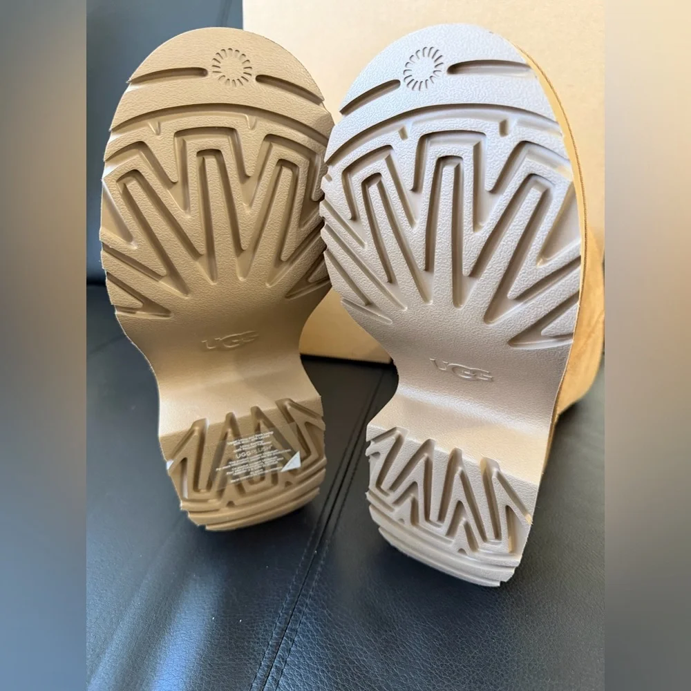 UGG Classic Short New Heights Women's Size 8 Chestnut Platform Boots NIB - Picture 4 of 6